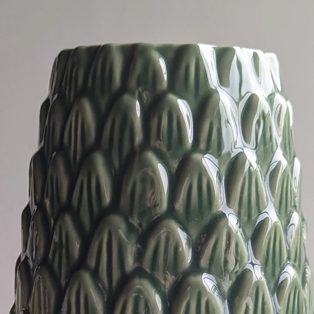 IKEA BEDAGAD Green Ceramic Vase